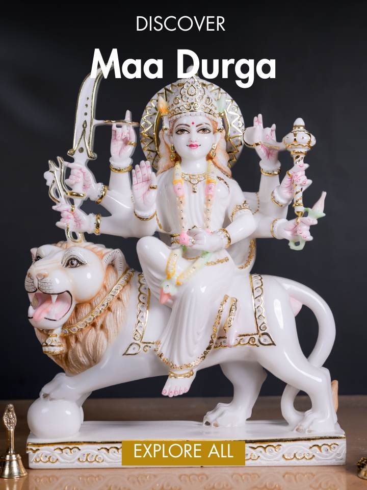 Marble Buddha in dhyan mudra