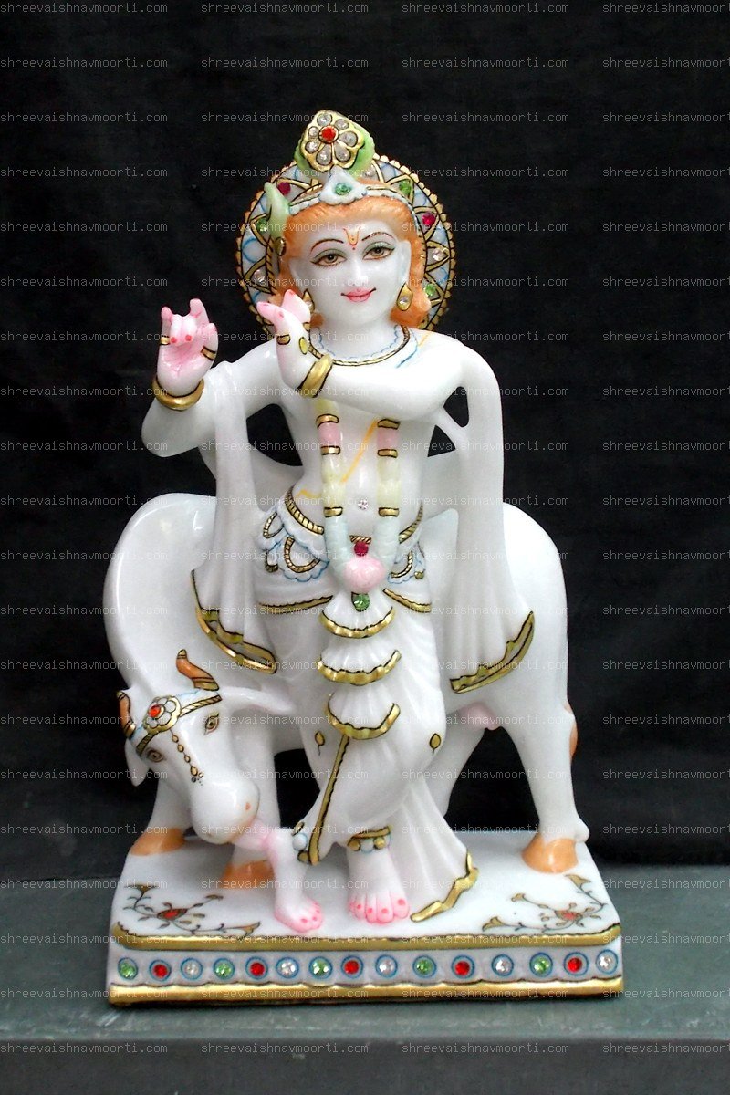 Gau Gopal Marble Moorti