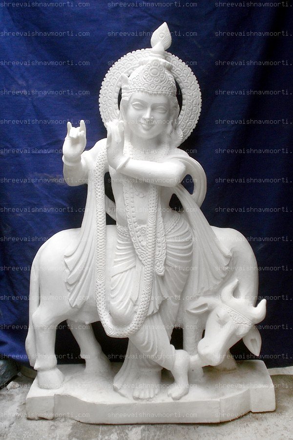 Gau Gopal Marble Moorti
