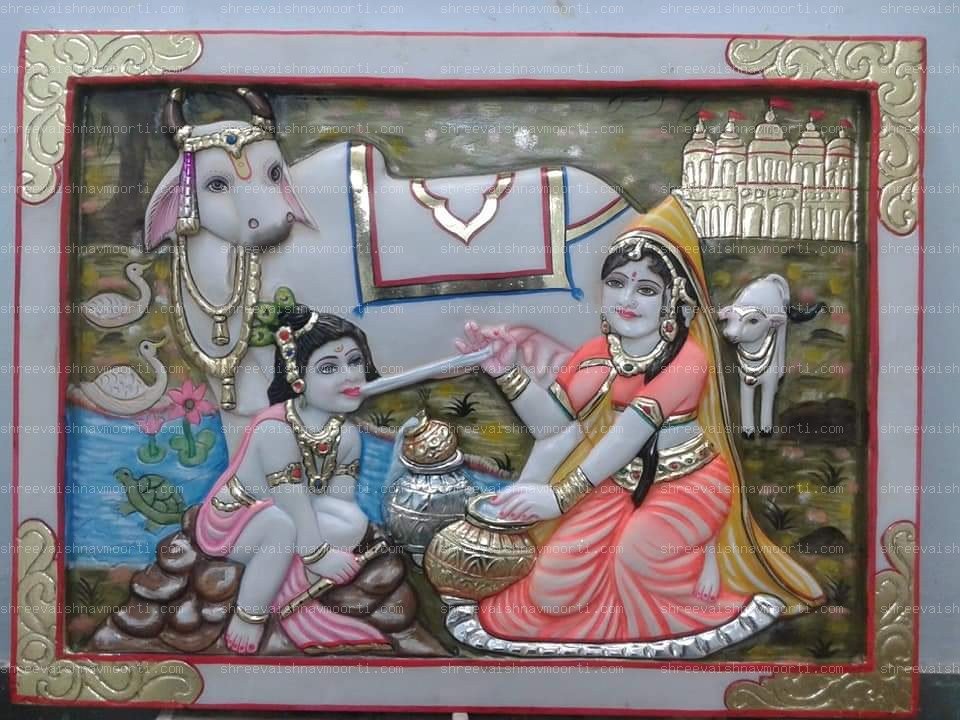 Gau Gopal Marble Moorti