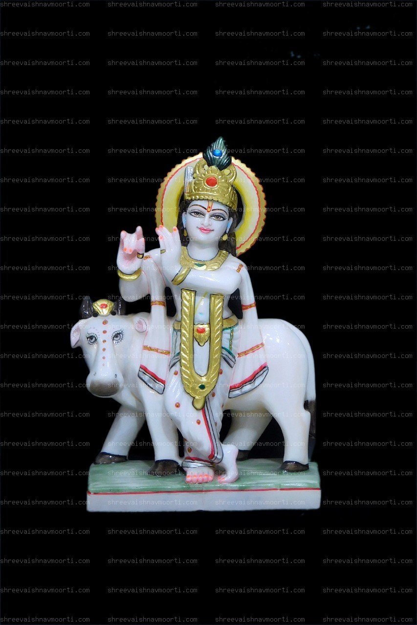 Gau Gopal Marble Moorti