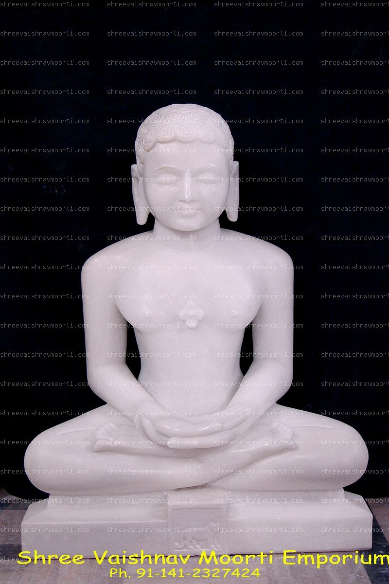 Jain Buddha Marble Moorti