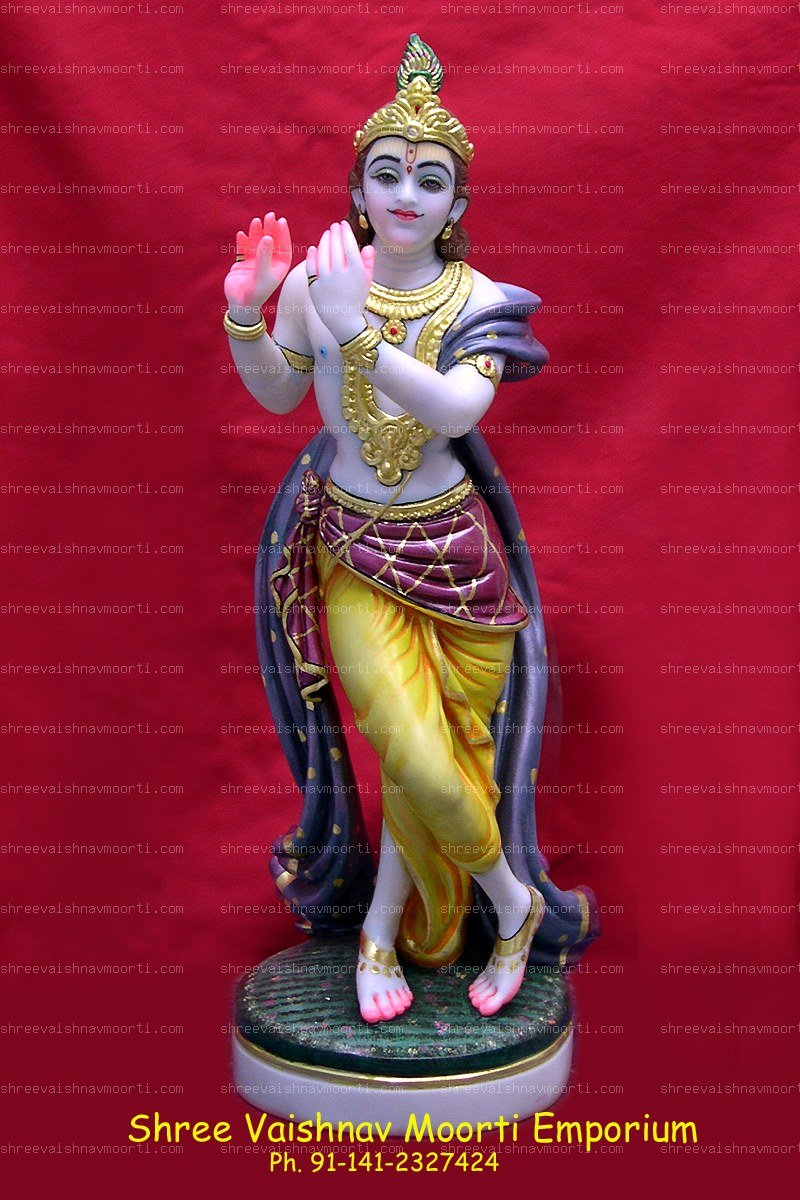 Radha Krishna Marble Moorti