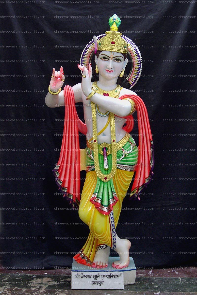 Radha Krishna Marble Moorti
