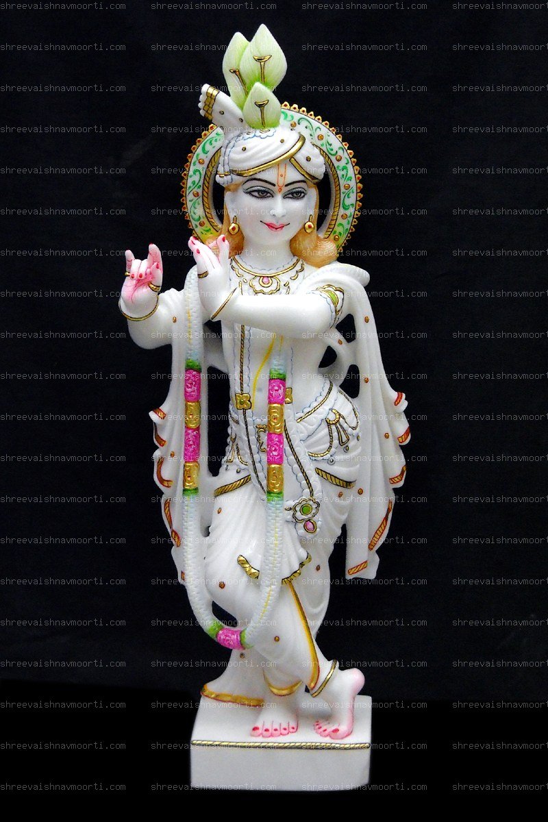 Radha Krishna Marble Moorti
