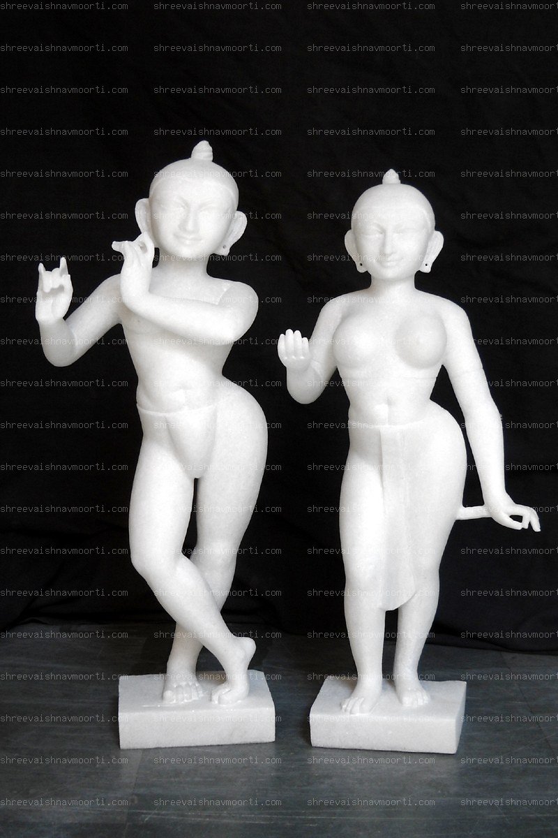 Radha Krishna Marble Moorti