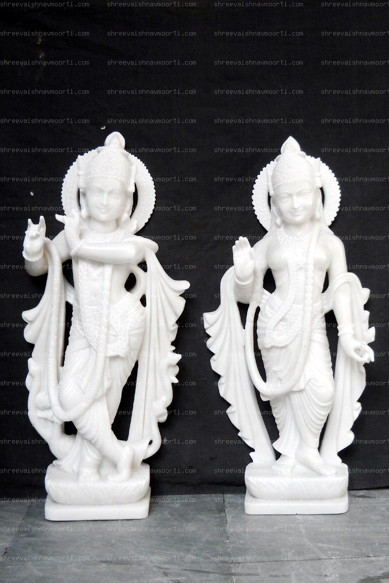 Radha Krishna Marble Moorti