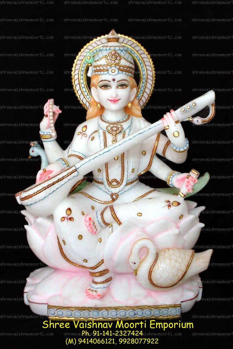 Saraswati Marble Moorti