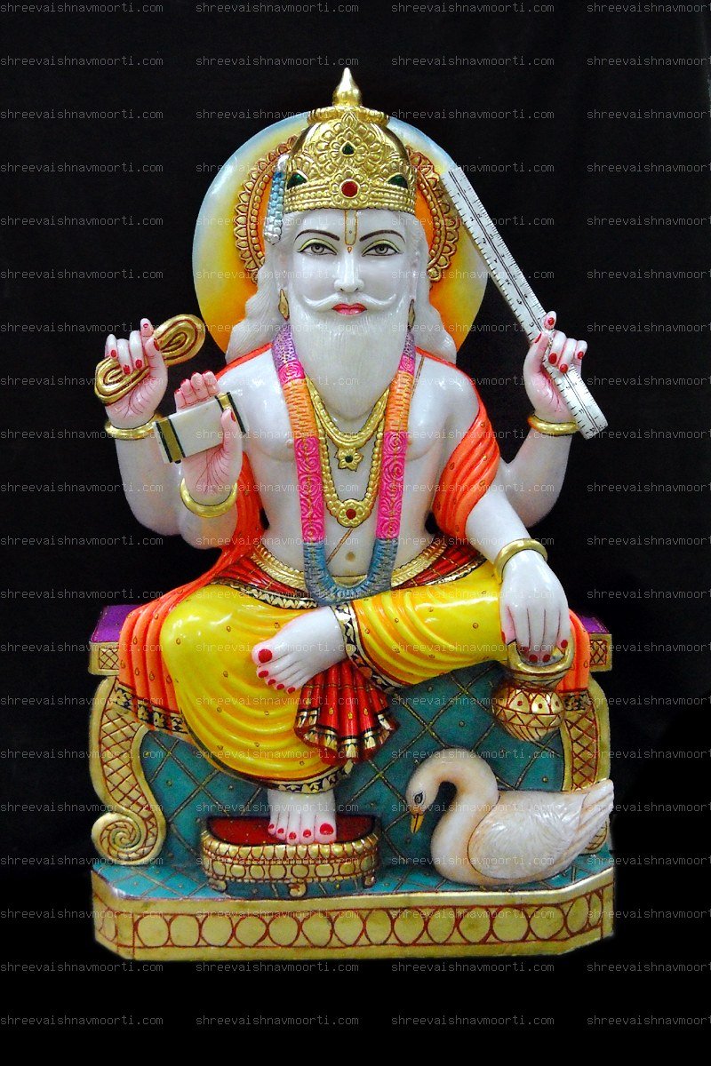 Vishvkarma Marble Moorti